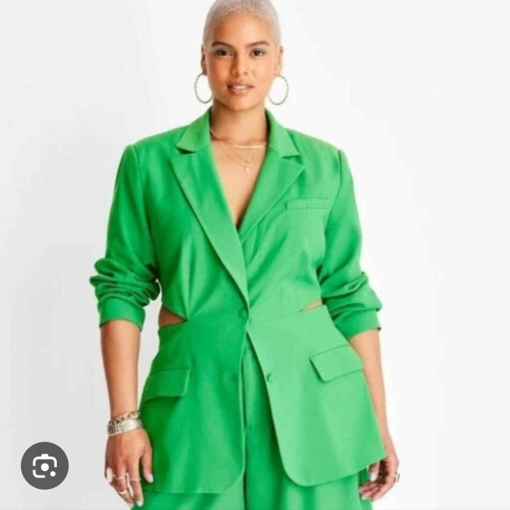 Future Collective Green Blazer